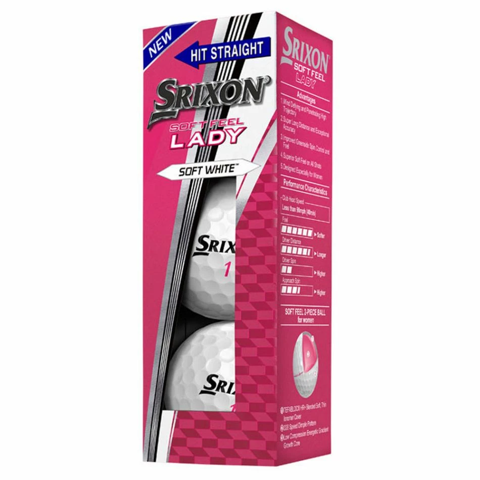 Srixon Soft Feel Lady Golf Balls White 4 Srixon Soft Feel Lady Golf Balls White - Image 4