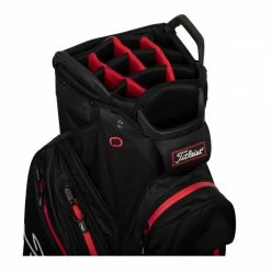 Titleist StaDry 14 Golf Cart Bag TB21CT7 -Golf Shafts Sales Store 2021 cart 14 stadry black black red 06 131