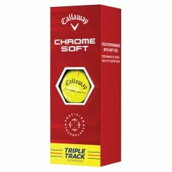 Callaway Chrome Soft Triple Track Golf Balls | Yellow 5 Callaway Chrome Soft Triple Track Golf Balls | Yellow -Golf Shafts Sales Store Callaway 2022 Chrome Soft Triple Track Golf Balls Yellow 4