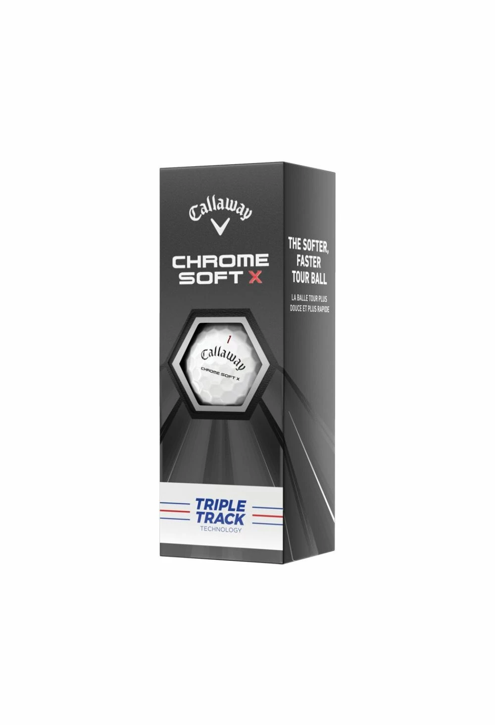 Callaway Chrome X Soft Triple Track Golf Balls | White 4 Callaway Chrome X Soft Triple Track Golf Balls | White - Image 4