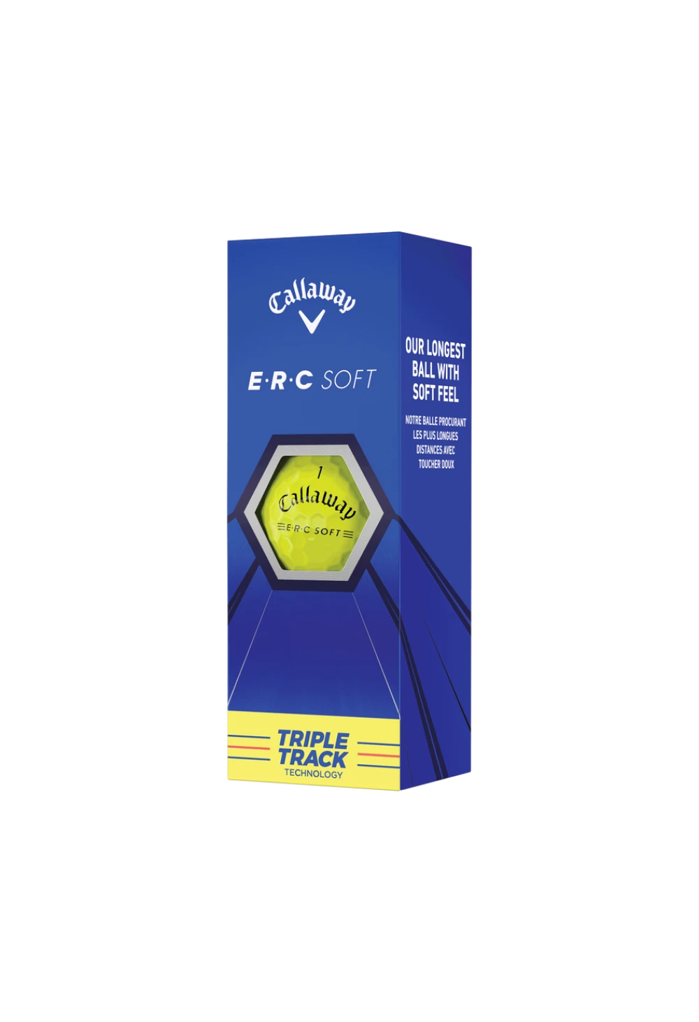 Callaway ERC Soft Triple Track Golf Balls | Yellow 2 Callaway ERC Soft Triple Track Golf Balls | Yellow - Image 2