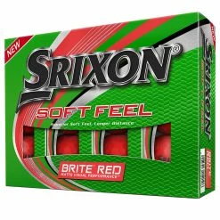 Srixon Soft Feel Brite Golf Balls | Red