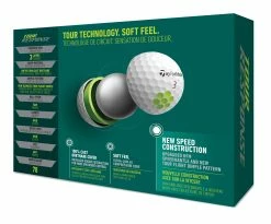 TaylorMade Tour Response Golf Balls | White -Golf Shafts Sales Store TM22BAL TA505 N7638401 TourResponse WHT GLB dz Tray v3
