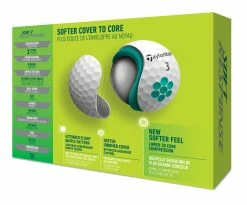 TaylorMade Soft Response Golf Balls | White 5 TaylorMade Soft Response Golf Balls | White -Golf Shafts Sales Store TM22BAL TA508 N7640701 SoftResponse WHT GLB dz Tray v3