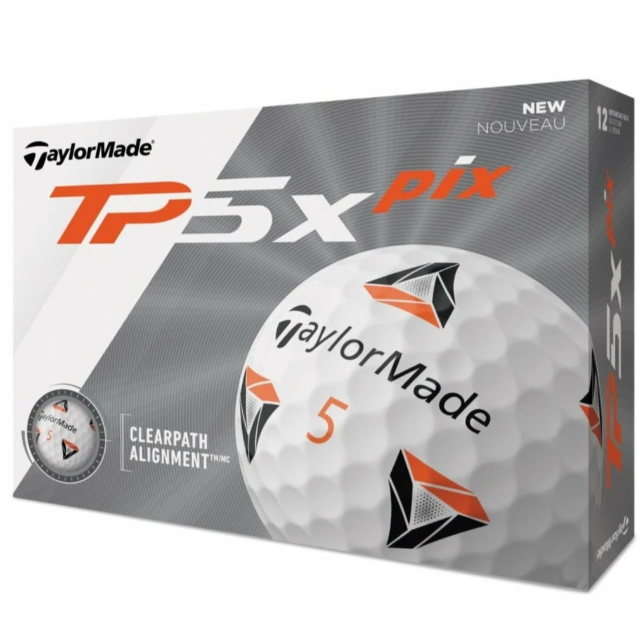TaylorMade 2020 TP5X Pix Golf Balls | White 1 TaylorMade 2020 TP5X Pix Golf Balls | White