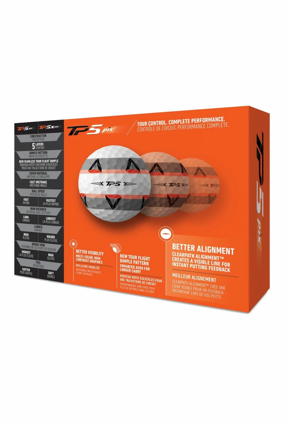 TaylorMade TP5 Pix Golf Balls | White 3 TaylorMade TP5 Pix Golf Balls | White - Image 3