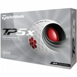 TaylorMade TP5x Golf Balls | White