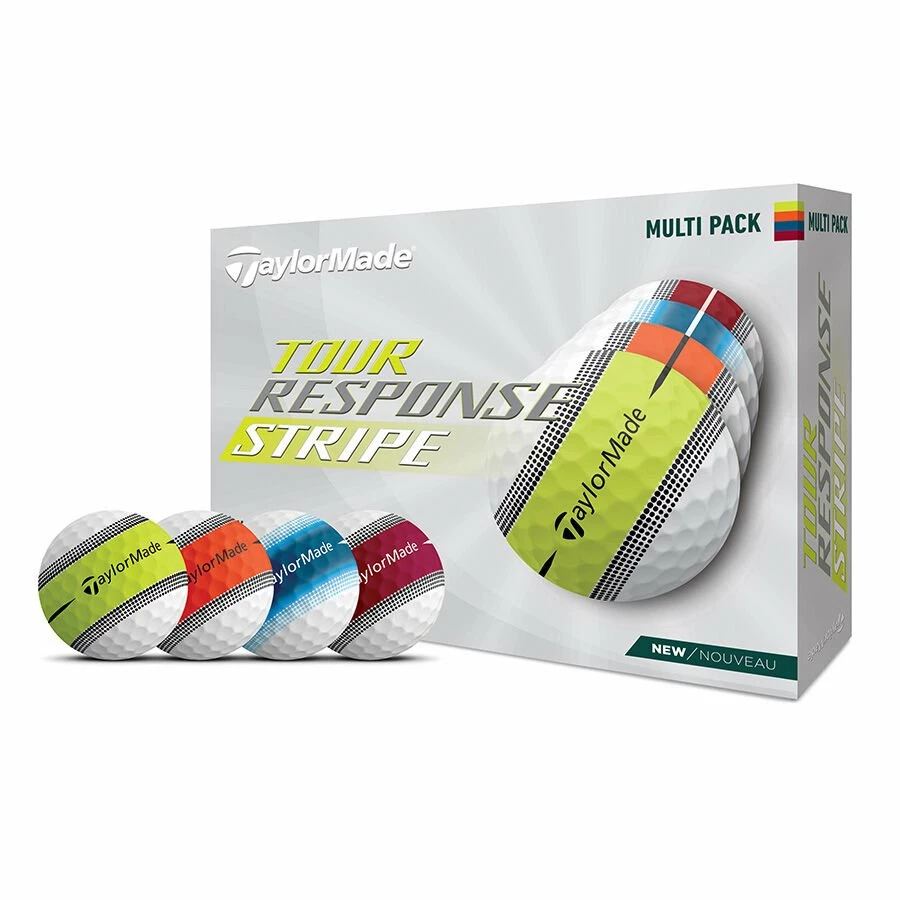 Taylormade Tour Response Multicolour Stripe Golf Balls 1 Taylormade Tour Response Multicolour Stripe Golf Balls